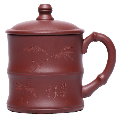 宜兴纯手工带过滤男士女士月牙杯