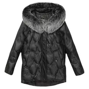 海宁真皮羽绒服女短款皮衣2025冬季新款绵羊皮狐狸毛宽松皮草外套