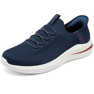 闪穿鞋Skechers斯凯奇slip ins春男鞋一脚蹬网面透气健步鞋休闲鞋