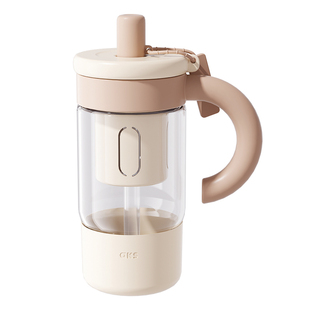 AKS高硼硅玻璃防烫吸管杯大容量带茶隔泡茶杯子ins女便携保温水杯