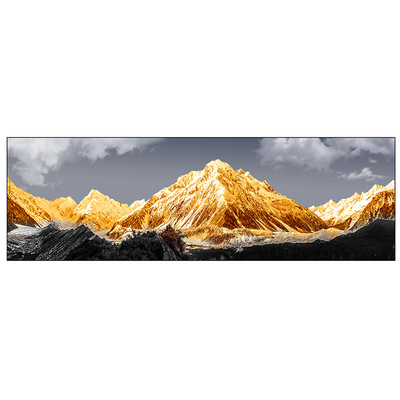 日照金山财源滚滚寓意装饰画