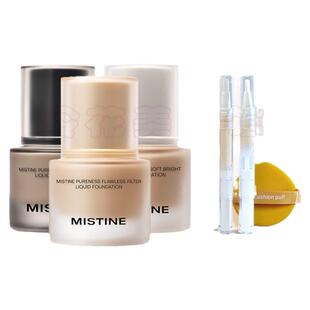 mistine蜜丝婷粉底液小样4k蜜思婷试用装nishuini净透隐瑕正品