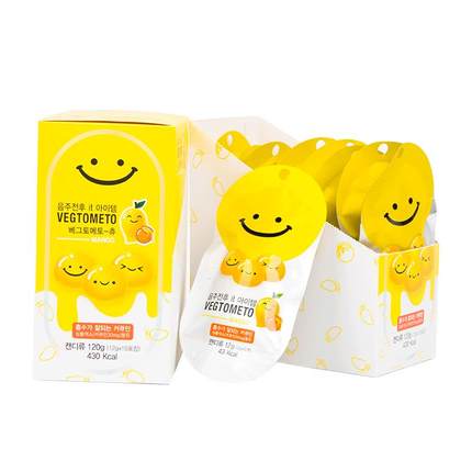 VEGTOMETO/维格美笑脸姜黄蜂蜜解酒糖酒局聚会应酬常备快速醒酒糖