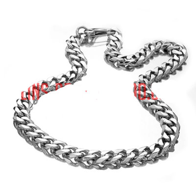 美式古巴链不掉色钛钢