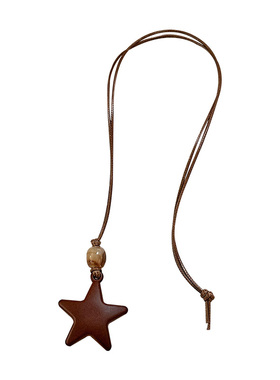 新中式几何圆形吊坠项链女毛衣链