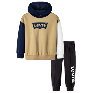 【加绒】Levis李维斯儿童运动套装男童卫衣2026秋装新款长裤童装