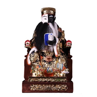 阴阳师神像 阴阳司 城隍爷的辅吏树脂彩绘贴金摆件速报司阴阳司师