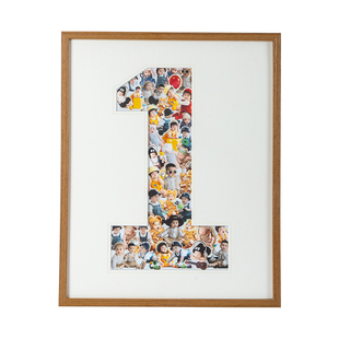 周年纪念相框diy定制儿童一周岁数字摆台加打印照片挂墙高级感