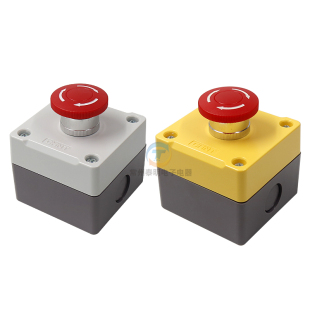 CHNT正泰电梯急停Y090按钮开关LAY37防护罩紧急停止控制盒防水子