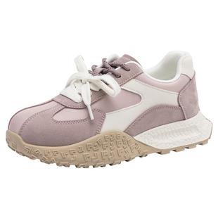 大东厚底德训鞋女鞋冬2025新款增高巨好看阿甘鞋子休闲运动老爹鞋