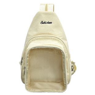 20CM棉花娃娃外出包遛娃包透明包日系可爱少女二次元透明双肩痛包