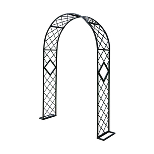 定制欧式网格花架爬藤架公园户外花园鲜花铁艺拱门花架月季庭院架