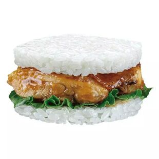 乐肴居鸡排米汉堡照烧味儿童营养早餐微波速食点心冷冻半成品饭团