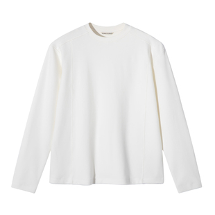 SANBAI 叁佰【绒面打底衫】加绒长袖t恤男士秋冬季保暖自发热上衣