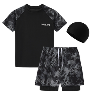 泳衣男款2026新款青少年防尴尬大码泳装男士泳衣游泳套装备男全套