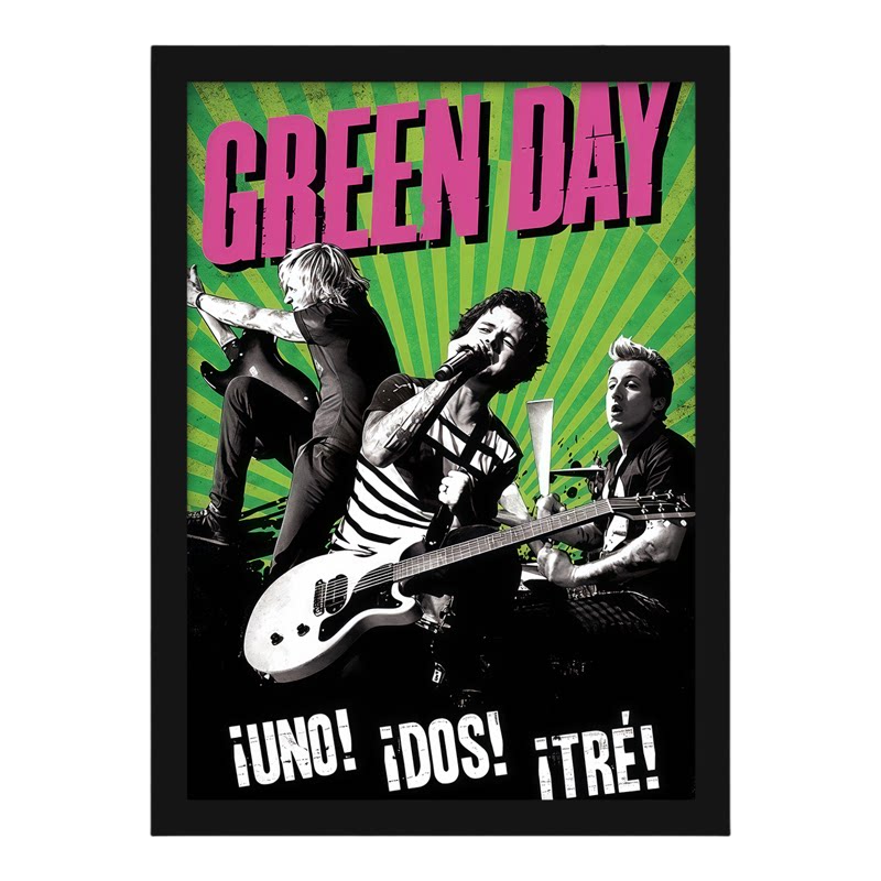 Greenday绿日乐队带框装饰画