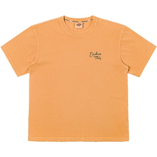 Dickies帝酷适26春夏新水洗面料背后大图案印花短袖T恤男女情侣J