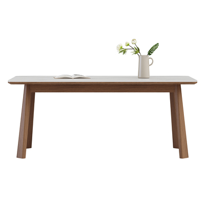 奥古斯特长方形实木餐桌胡桃色