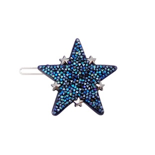 精致高端刘海小发夹钻石之星星法国法式镶钻侧边夹别碎发丸子头饰