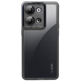 适用opporeno9pro+自带镜头膜手机壳新款保护套透明黑硅胶Reno9pro+壳膜超薄oppo镜头全包防摔高级感男女