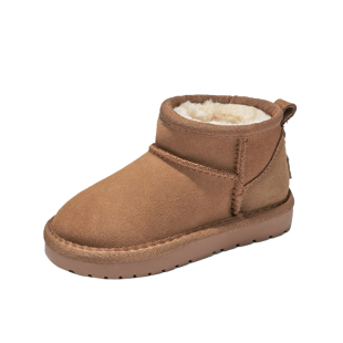 2025新款冬季女士雪地靴防水防滑保暖棉鞋情侣款男短靴真皮女冬靴