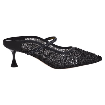 UDV爆款仙女风一字带凉鞋女2025夏季新款细跟拖鞋外穿后空单鞋