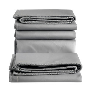 灰色A级硅胶防火布阻燃布电焊专用耐高温防水防火帘防火毯三防布