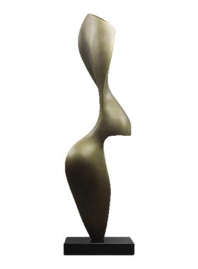 落地摆件玄关雕塑摆设家居客厅创意抽象酒店大堂轻奢玻璃钢艺术品