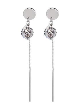 曼休妮925银时尚短款女甜美锆石