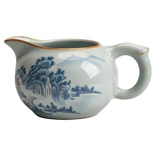 官窑公道杯茶水分离陶瓷功夫茶具零配中式单个家用泡茶过滤办公杯