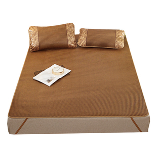 夏季冰丝凉席家用2025新款藤席学生宿舍单人夏天席子折叠竹席草席