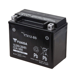 YUASA汤浅YTX12 GS GTX12-BS FTX12新鑫奥龙电瓶12V10AH蓄电池