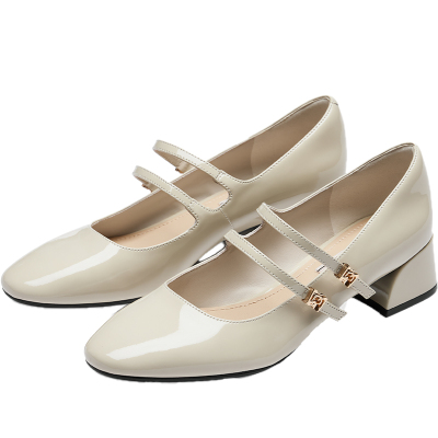 73hours双条带法式玛丽珍鞋