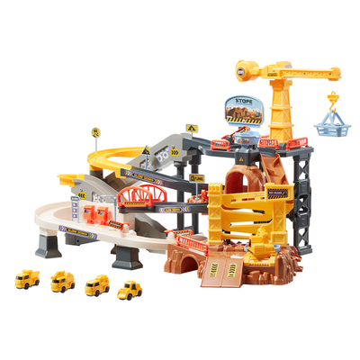 bctoys矿场轨道车玩具闯关大冒险