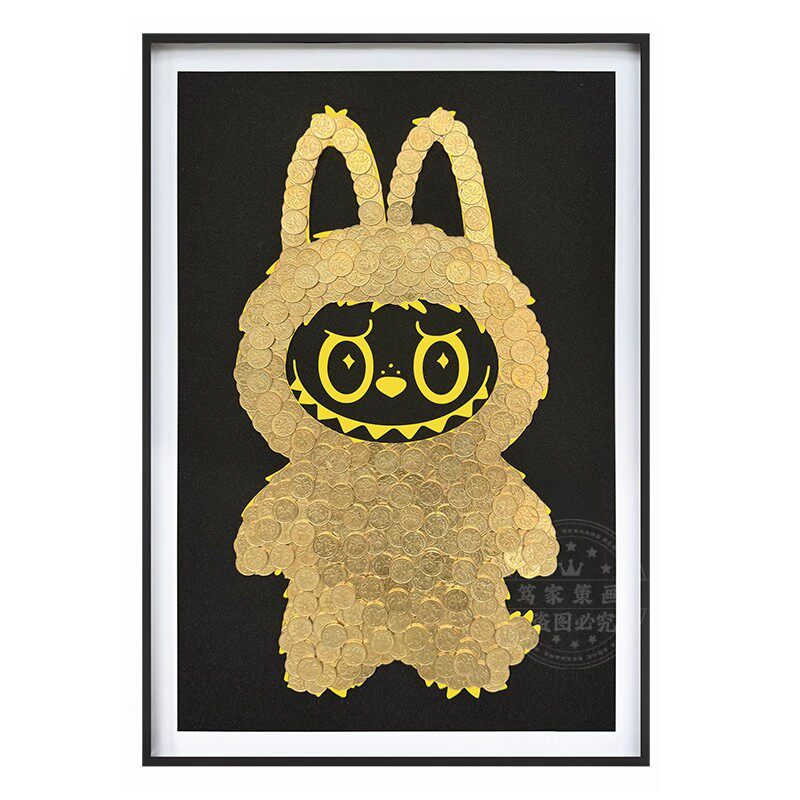 LABUBU拉布布diy装饰画客厅挂画