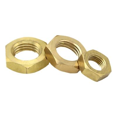 黄铜细牙薄六角螺母GB439