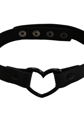 choker项圈颈链皮质酷二丫暗黑女