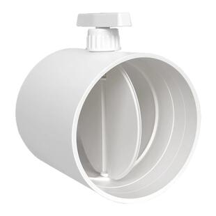 pvc风量调节阀手动塑料风阀圆形风管道止回阀蝶阀开关调节阀门100