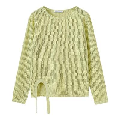 水云间肌理感镂空毛针织衫女装叠穿长袖上衣时尚气质2025夏季新款