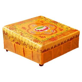 拜凳拜垫实木拜垫跪垫家用加厚拜凳莲花打坐垫佛堂寺庙禅修拜垫凳