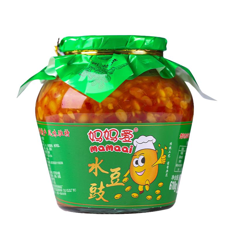 贵州特产妈妈爱水豆豉正宗传统风味凉拌香辣麻辣蘸水下饭菜批发瓶