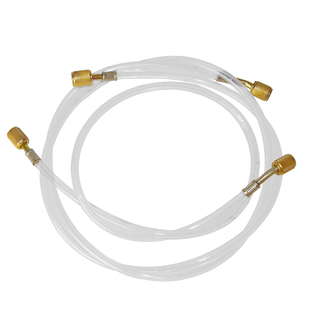 空调透明加液管冰箱加氟管氟利昂管制冷剂加公英加长双英公冷媒管