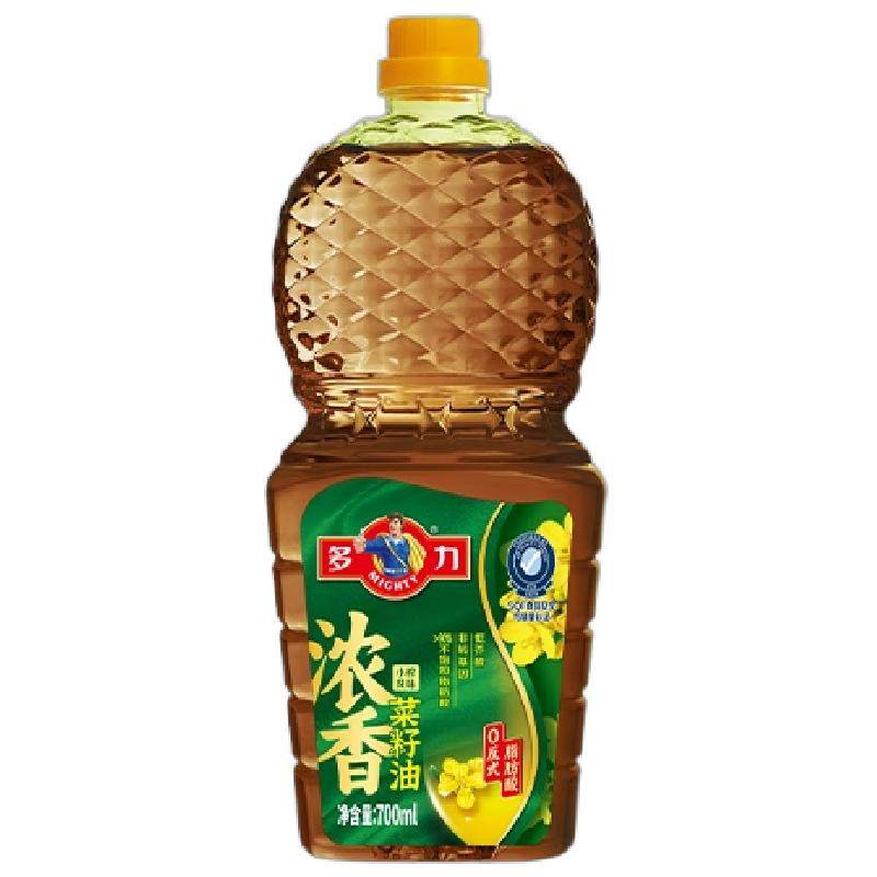 【沙溢同款】多力浓香菜籽油700ml*2低芥酸非转基因小瓶装炒菜