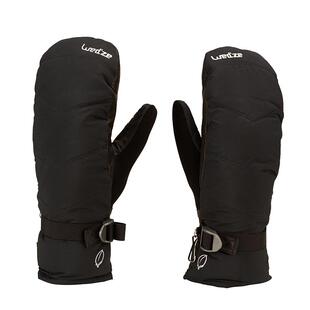 迪卡侬手套冬季滑雪男运动羽绒保暖女户外闷子防水连指皮手套OVWG