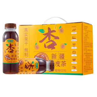 新疆山花集杏皮茶300mlx6瓶整箱古法熬制酸梅汤网红饮料礼盒装