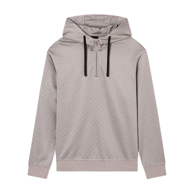 AX/阿玛尼男士连帽拉链重磅卫衣