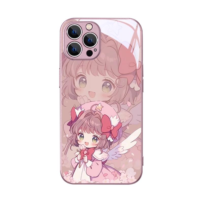 百变小樱iPhone13苹果14Pro手机壳15新款12mini魔卡少女樱11知世xsmax闺蜜x少女心8plus女款xr液态玻璃7p全包