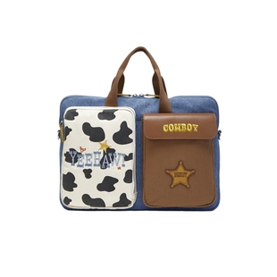 天美意玩具总动员联名胡迪大容量电脑包手提包女秋新款单肩斜挎包