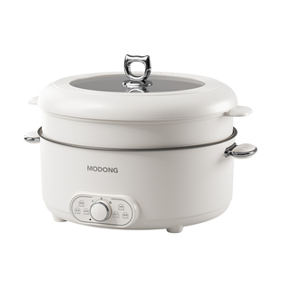 摩动电火锅多功能家用料理蒸煮一体电炒锅火锅6-8L大容量电热锅