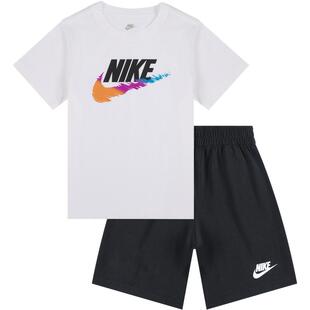 耐克幼童T恤和短裤套装夏季男女童轻便舒适NIKE II6486